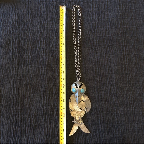 VINTAGE Hinged Bird Necklace 🐦🐦 Huge! - Picture 7 of 8